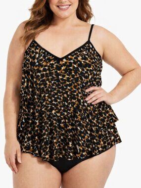 Slimshaper Swim Top Size 18 Layered Tiered